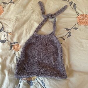 Skims cropped halter top